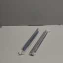 Stove Gap Covers Stainless Steel 2 Packs, 13.8~27.6 Inch Adjustable Heat Resistant Not Sharp Gap Filler, Easy to Clear Stove Counter Gap Cover Suitable for Even Surface (Black)