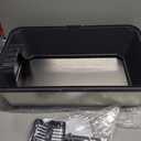 Stainless Steel Litter Box with High Sides, XL High Sided Cat Litter Pan, Open Top Extra Large Metal Cat Litter Box, Non-Stick, Odor Free, Leakproof, Scoop Included, Gray