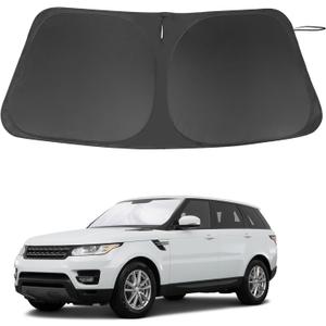 Windshield Sun Shade Custom Fit for 2014-2022 Land Rover Range Rover Sport Accessories Foldable Sunshade Sun Blocker Protect Car from Sun Rays & Heat Damage Keep Car Cooler