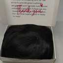 morvally Short Black Wavy Bob Wig with Bangs for Women 16 Inches Natural Synthetic Hair Wavy Wigs