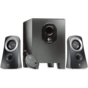 Logitech Z313 2.1 Multimedia Speaker System with Subwoofer, Full Range Audio, 50 Watts Peak Power, Strong Bass, 3.5mm Inputs, PC/PS4/Xbox/TV/Smartphone/Tablet/Music Player - Black
