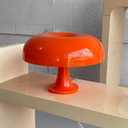 Mushroom Table Lamp Dimmable with 4 Lighting Modes Retro Mushroom Shade Shaped Desk Lamp Mood NightLight Room Lights Table Lamp for Home Bedroom Liveroom Aesthetic Mid Century Modern (orange)