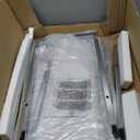 Lavish Home C-Shaped Sofa Side Table - Modern End Table, Laptop Tray, or Compact Bedside Nightstand - Space Saving Furniture by Lavish Home (White)