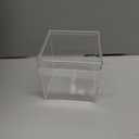 12 Pcs Clear Acrylic Box with Lid Plastic Small Acrylic Boxes Decorative Storage Box Jewelry Display Mini Clear Container for Home Candy Pill Tiny Jewelry(Square,5 x 5x 5in)