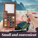 Watercolor Travel Set, New Palette Travel Set Mini Watercolor Paint Set, Upgrade Travel Set Mini Portable Watercolor Travel Set (Bear)