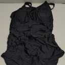 Century Star Tummy Control One Piece Swimsuit for Women Vintage Bathing Suits Ruched Swimwear (Medium, Black)