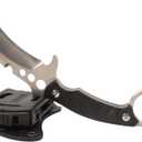 MASALONG kni253 Outdoor Tactical Camping Survival Fixed Claw Blade Knife High carbon stainless steel (Silver Blade)