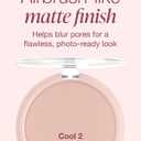 Mineral Fusion Pressed Powder Foundation - Matte Finish Face Powder for Fair-Medium Skin with Pink/Red Undertones - Age Defying Natural Makeup - Talc Free, Vegan, Hypoallergenic (Cool 2)