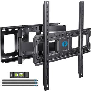 Pipishell TV Wall Mount for 26-70 inch LED LCD OLED 4K TVs up to 99lbs, Full Motion TV Mount Bracket Articulating Swivel Extension Tilting Leveling Max VESA 400x400mm, Fits 12/16 Inch Wood Studs