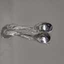 Hiware 8-Piece Serving Set - Includes 4 Spoons and 4 Slotted Spoons, 18/8 Stainless Steel Buffet Utensils - Mirror Polished, Dishwasher Safe, 8.6-Inch