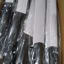 15-Piece Kitchen Knife Set with Block and Built-In Sharpener, Black