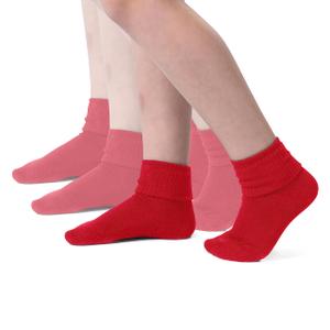 Silky Toes Kids Seamless Crew Socks for Boys & Girls, Viscose from Bamboo