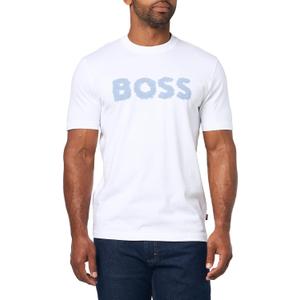 BOSS Men's Ice Logo Cotton Blend T-Shirt (White, XXL)