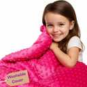 hazli Super-Soft Kids Weighted Blanket 7 Pounds - Weighted Blanket for Kids - Easy to Clean, Washable Minky Cover - 41x60 Inches 7lbs Child - Small Heavy Blanket for Girls and Boys