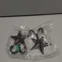 Pack 2 Vintage Architectural Star Hooks Decorative Western Home Wall Mount Coat Rack Hanger Rustic Decor Coat Hook,Hat Hook Wall Mounted,Coat Hanger,Dual Hooks for Bath,Kitchen,Garage