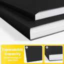SUNEE File Folders, 120 Pack Manilla Folders 8.5 x 11, 1/3 Cut Tab for Easy Labeling and Organization, Durable Standard Paper for Home, Office, School Filing, Black