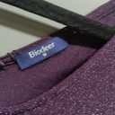 Women Sparkly Dresses Wedding Cocktail Party Ruffle Sleeves Ruched Wrap Sparkly Glitter Dress (Purple, M)