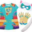 Disney Jr. SuperKitties Bitsy Super Dress Up Set, 5-Pieces, Pretend Play, Toy for Fans, Girls, Kids, Ages 3 and Up by Just Play, Kids Toys for Ages 3 Up by Just Play
