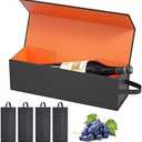 Wine Gift Boxes 12.8x3.8x3.8 in,Bottle Gift Boxes For Liquor Presents,For Wine and Champagne,Magnetic Collapsible Gift Box Wine Bottle Gift Packaging for Weddings,Anniversaries, Parties (Gold/5PCS)