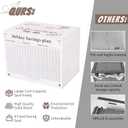 Piggy Bank for Kids and Adults, Wooden Money Saving Box for Cash, Unbreakable Piggy Bank for $10000 $5000 $3000 $1000 $800 $500 Target Money Saving Challenge.(White)