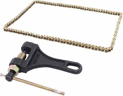 ApplianPar 520 Pitch 120 Links Drive Chain O-Ring Style with Chain Breaker for Honda Kawasaki ATV Motorcycle