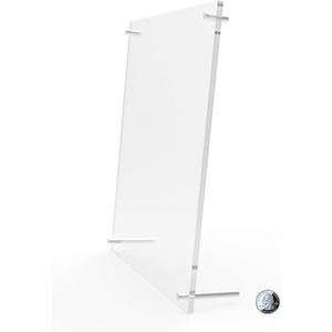 FixtureDisplays 8.5 x 11" Acrylic Picture Frame Acrylic Sign Holder with Standoff Hardware 19010NEW-FBA