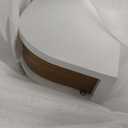 Floating Nightstand, 21 Inch Wall Mounted Bedside Shelf, Handmade Bedroom Furniture,Pine Wood Bedside Table, Nightstand with Drawer (White, Double Drawers), 21.06" x 6.61" x 3.46"