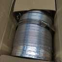 Cenipar Dryer Vent Hose-4 inch Ducting Vent Hose Flexible Aluminum Foil Non-Insulated (4 inch 8 feet) with 2 Clamps (Silver)