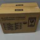 Small Glass Food Storage Containers 12 Pack-12oz Glass Containers with Lids for Meal Prep, Food Storage, Freezer to Microwave Safe, Air-Tight, Leak-Proof, Pink Set