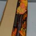 2 Pack 24 Inch Prelit Fall Maple Tree Fall Thanksgiving Decorations with 48 LEDs Battery Operated Timer Lighted Acorn Maple Artificial Tabletop Light Up Tree for Home Indoor Thanksgiving Table Decor