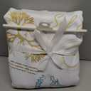 Lush Decor Harbor Life Light Filtering Window Curtain Panels, Pair, 52" W x 84" L, Blue & Taupe - Seahorse & Seashell Nautical Coastal Curtains - Beachy Curtains (Pack of 8)