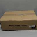 3-Light Bathroom Light Fixtures, 17.23" Black Modern Vanity Lights with Clear Glass Shade, Bathroom Wall Lamp for Mirror Kitchen Living Room Hallway Cabinet Porch