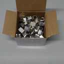 50 Pcs Gutter Clips for Hanging Outdoor Lights Christmas Hooks Aluminum Weatherproof Gutter Clips Hangers for Holiday Seasonal Outside String Lights Xmas Decoration (Silver)