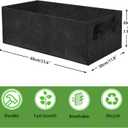 3 Pack Plant Grow Bags,Breathable Fabric Raised Garden Bed,36L/9.5 Gallon 400GSM Heavy Duty Growing Pots for Vegetable,Flowers,Fruit/Flower Planter Containers with Handles