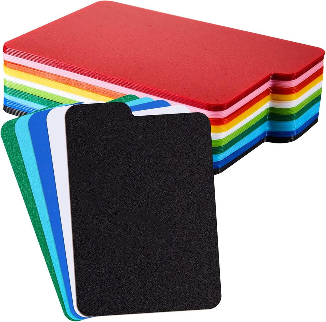 Lewtemi Card Dividers PP Trading Card Page Dividers Playing Separator for Office and Sports Gathering Storage Supplies, 2.6 x 3.8 Inch, 10 Colors(Multicolor,50 Pcs) (['White', 'Red', 'Dark Red', 'Yellow', 'Blue', Blue', 'Light 'Green', Green', 'Pink', 'Orange'])