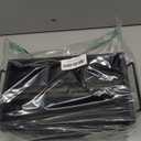 PTSTING Silverware Caddy Black Wood Silverware Holder Paper Plate Dispenser Utensil Caddy Cutlery Flatware Organizer Box for Spoons Forks Plates Napkins