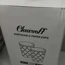 Clawsoff 300 Pack Paper Cups 8 oz, Disposable Coffee Cups 8 OZ Colourful Hot/Cold Beverage Drinking Cups for Office Party Home Picnic