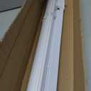 No Tools No Drill Cordless Mini Blinds, 1" L-Shaped Slats Light Filtering Shades, Horizontal Vinyl Blinds for Indoor Windows, White,26.5" Wx 36" H