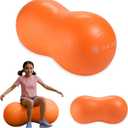 Active Seat Peanut Shaped Bounce Desk Chair, Exercise Yoga Balance Sitting Ball, Flexible Seating, Wiggle Seat for Boys and Girls (Orange)