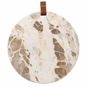 Mud Pie Round Marble Board; 15 1/2" x 14"