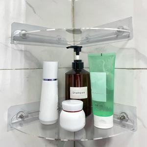 Corner Shelves wall Mounted Home Decor Floating Shelves (Clear)