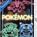 Trends International Pokémon - Neon Group Wall Poster, 22.375" x 34", Premium Unframed Version, 34"L x 22.4"W