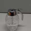 Boao Acrylic Honey Dispenser with Stand Comb Shaped Honey Pot, No Drip Syrup and Sugar Jar Pot with High Capacity Pourer Dispenser