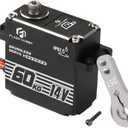 FLASH HOBBY 60KG Brushless Servo IP67 Waterproof Servo 14V High Torque Servo with Full Metal Gear for 1/8 1/10 RC Crawler Car Truck or Robotic Parts (360)