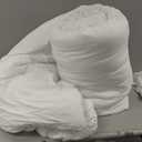 Masaca White Oversized King Comforter Set 120x120,Ruched Ruffle California King Bed Comforter Set Shabby Boho Chic Microfiber Extra Large Bedding Comforter 3PCS