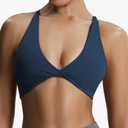 Aoxjox Women's Workout Sports Bras Fitness Metamorph Sienna Twist Bra Yoga Crop Tank XS