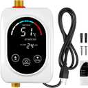 DOYXC Tankless Water Heater Electric 110V, 3000W Under Sink Instant On Demand Hot Water Heater, Portable Mini Small Water Heaters with Digital Display for Kitchen Bathroom RV