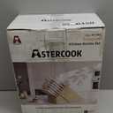 Knife Set, Astercook 22-Piece Kitchen Knife Set with Block & Built-in Sharpener, Ultra-Sharp High Carbon Stainless Steel Knives, Dishwasher Safe, Ergonomic Anti-slip Handle, Valentine's Gift