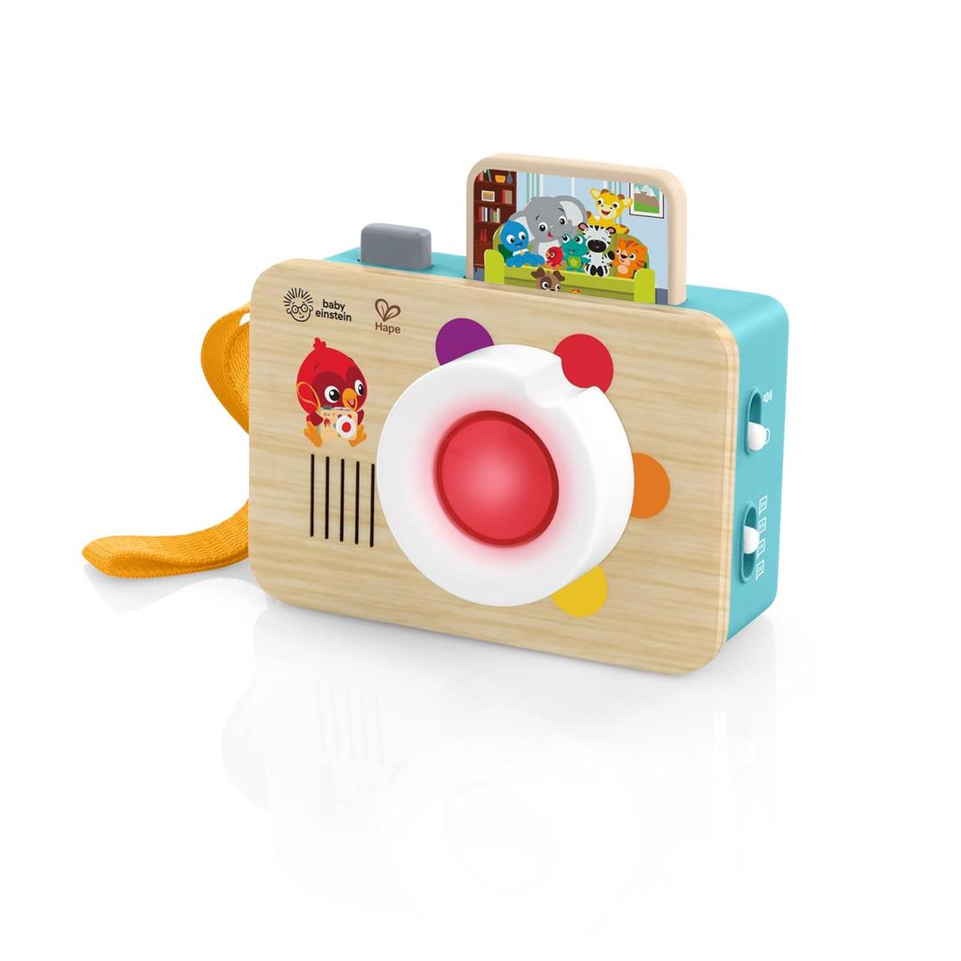 Baby Einstein + Hape Learning Lens Toy Camera for Pretend Play, Ages 6 Months and Up (Small) Baby Einstein + Hape Learning Lens Toy Camera for Pretend Play, Ages 6 Months and Up (Small)