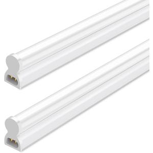 hykolity 2 Pack LED Shop Light 4FT, T5 Integrated Single Fixture, 22W, 2200lm, 6500K Super Bright White, Linkable Shop Light, Utility Shop Lights, Corded Electric with Built-in ON/Off Switch